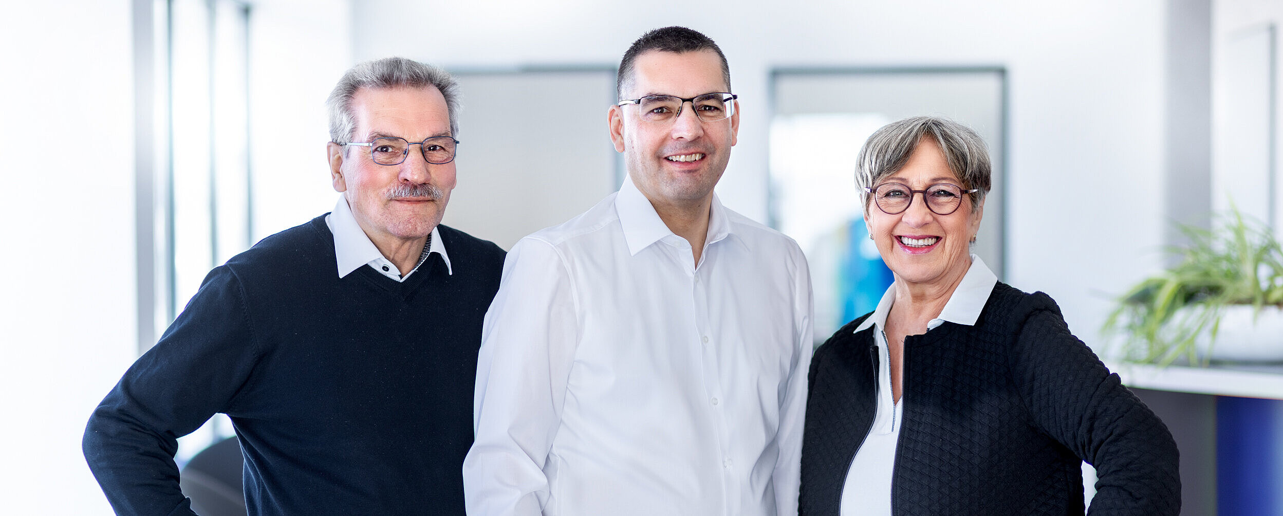 Gruppenbild Anton Mayer, Roland Mayer, Christine Mayer